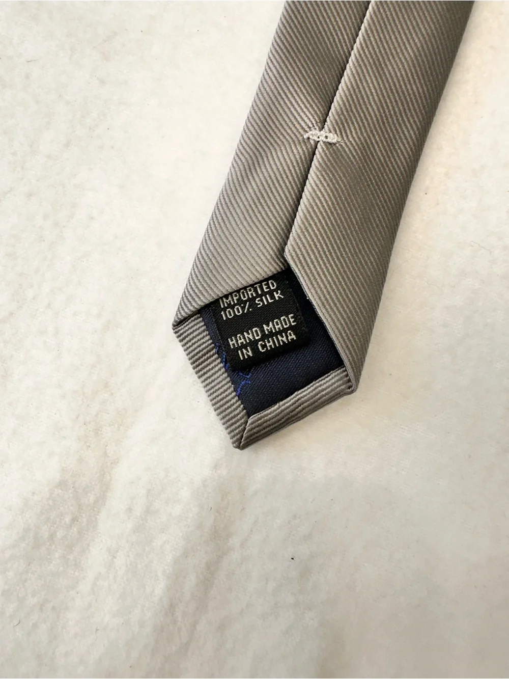 Classic Men's Solid Gray Silk Tie Jo’s a bank